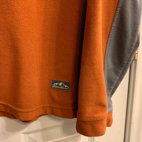 Eddie Bauer High Route Grid Fleece 1/2 Zip Mock Neck Men’s Size L - Picture 3 of 5